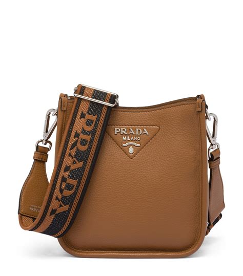 prada brown leather crossbody|prada leather crossbody handbags.